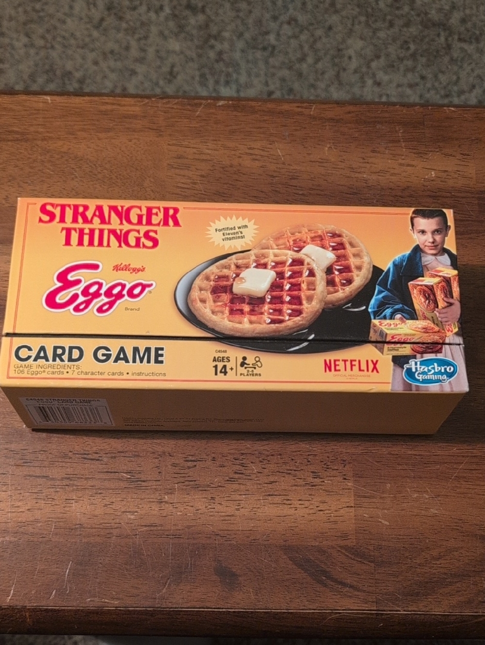 Stranger Things Eggo Card Game - Yellow Box